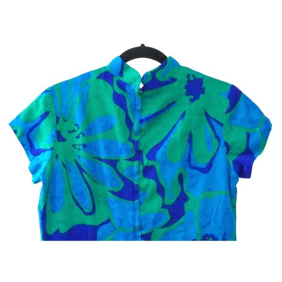 Vintage 60's Hawaiian Dress Liberty House by Sydney Polynesian Aloha Maxi Cheong - Picture 6 of 10